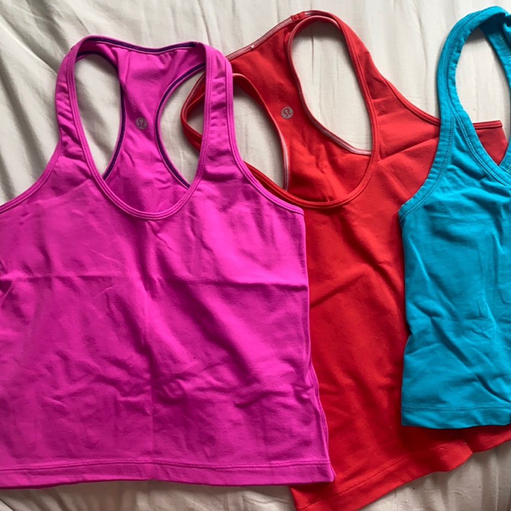 3 Lululemon Workout Tanks + Free Surprise Clothes!